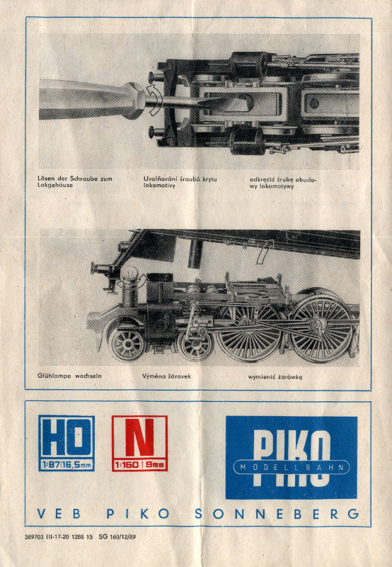 PIKO 01 1518-8 Deutsche Reichsbahn  SAMMLERWERT ca. 70€ - 100€  Baujahr: 1977

