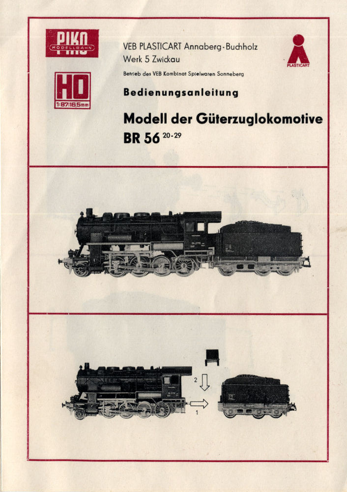 PIKO 56 2719 Deutsche Reichsbahn  SAMMLERWERT ca. 100€ - 160€  Baujahr: 1985
