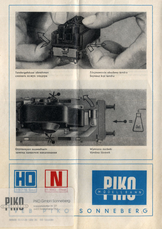 PIKO BR38 XII H2 3711  SAMMLERWERT ca. 100€ - 180€  Baujahr: 1991
