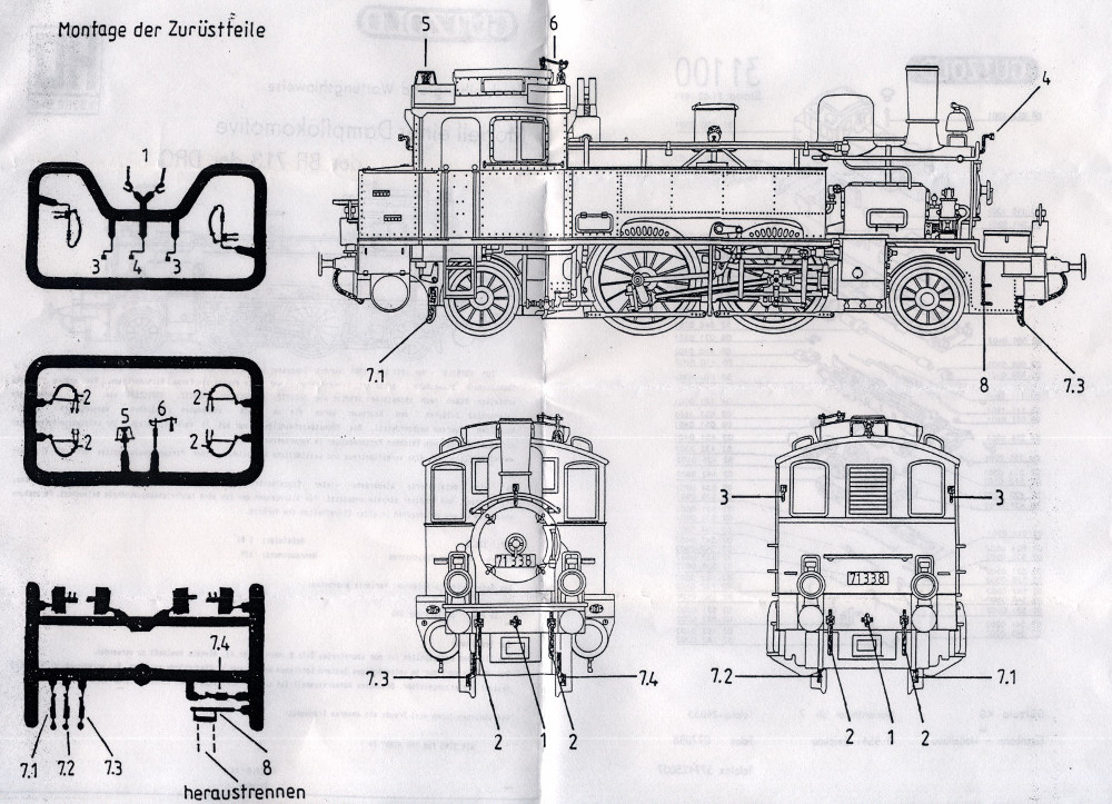 Gützold 71 338 Deutsche Reichsbahn  SAMMLERWERT ca. 100€ - 150€  Baujahr: 1992
