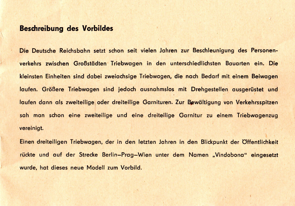 Gützold SVT 137 154 a/b/c Deutsche Reichsbahn  SAMMLERWERT ca. 80€ - 120€  Baujahr: 1963
