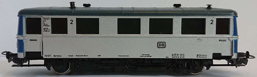 PIKO / AG-Marienberg  VT70 791 Hydronalium Verbrennungstriebwagen  SAMMLERWERT ca. 80€ - 120€  Baujahr: 1982
