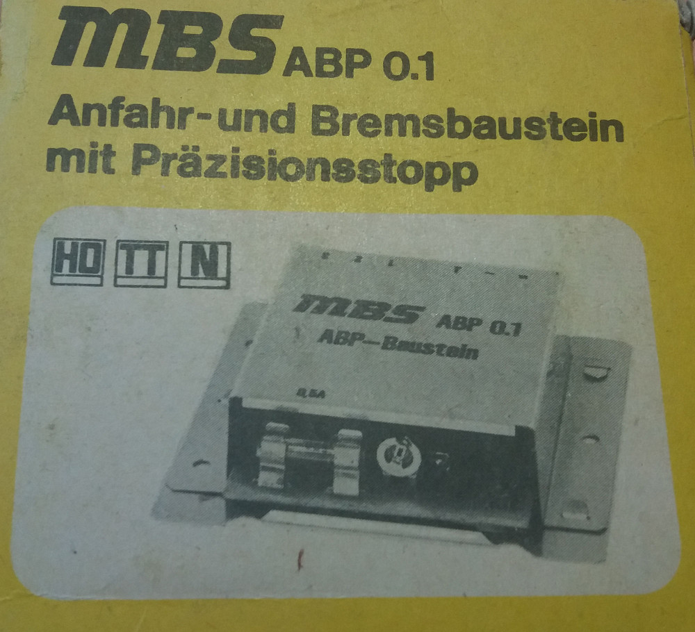 MBS Block-, Anfahr- und Bremsbaustein mit Päzisionsstopp incl. Beschreibung  
