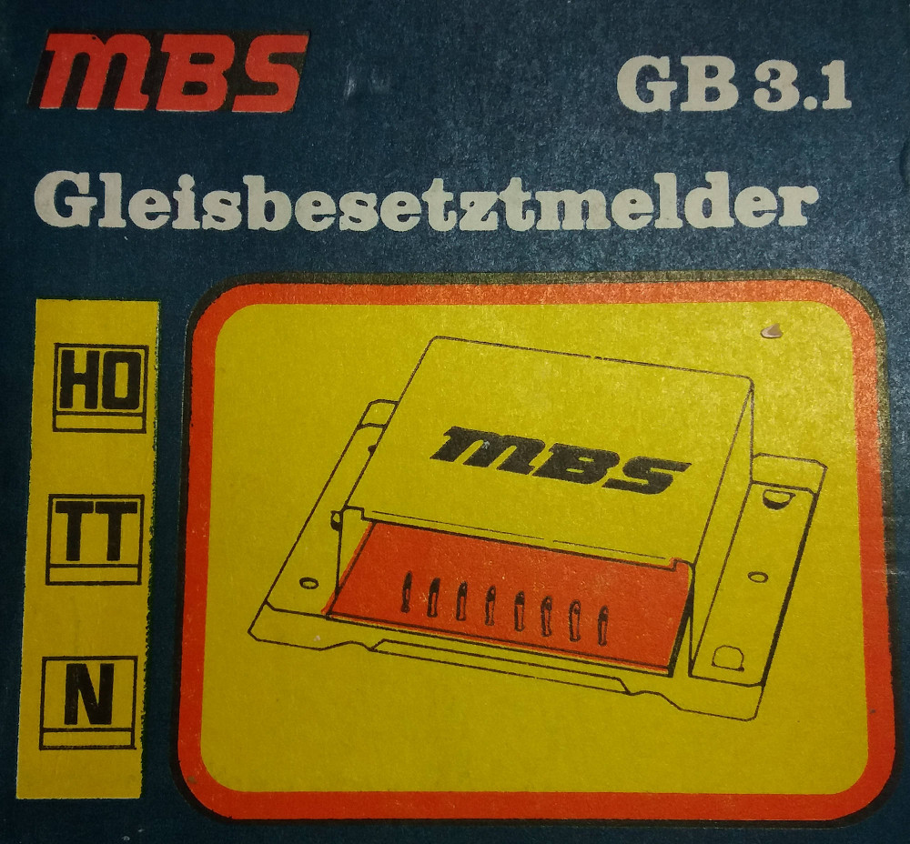 MBS Gleisbesetztmelder GB 3.1 incl. Beschreibung  