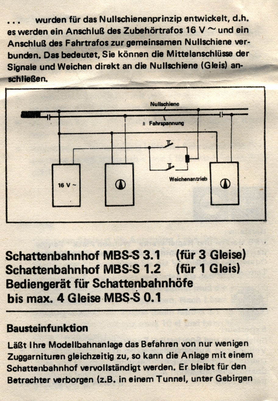 MBS Schattenbahnhof S1.2 - 1 Gleis  