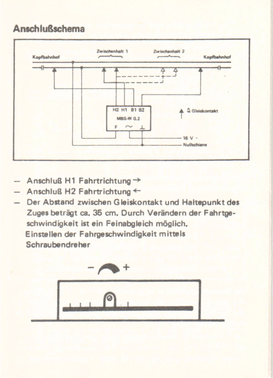 MBS Wendezugautomatik W 0.2 incl. Beschreibung  