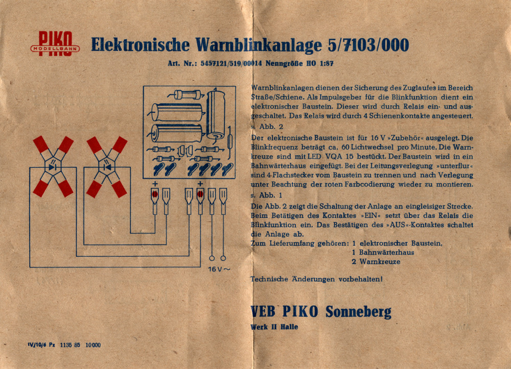 PIKO Warnblinkanlage  