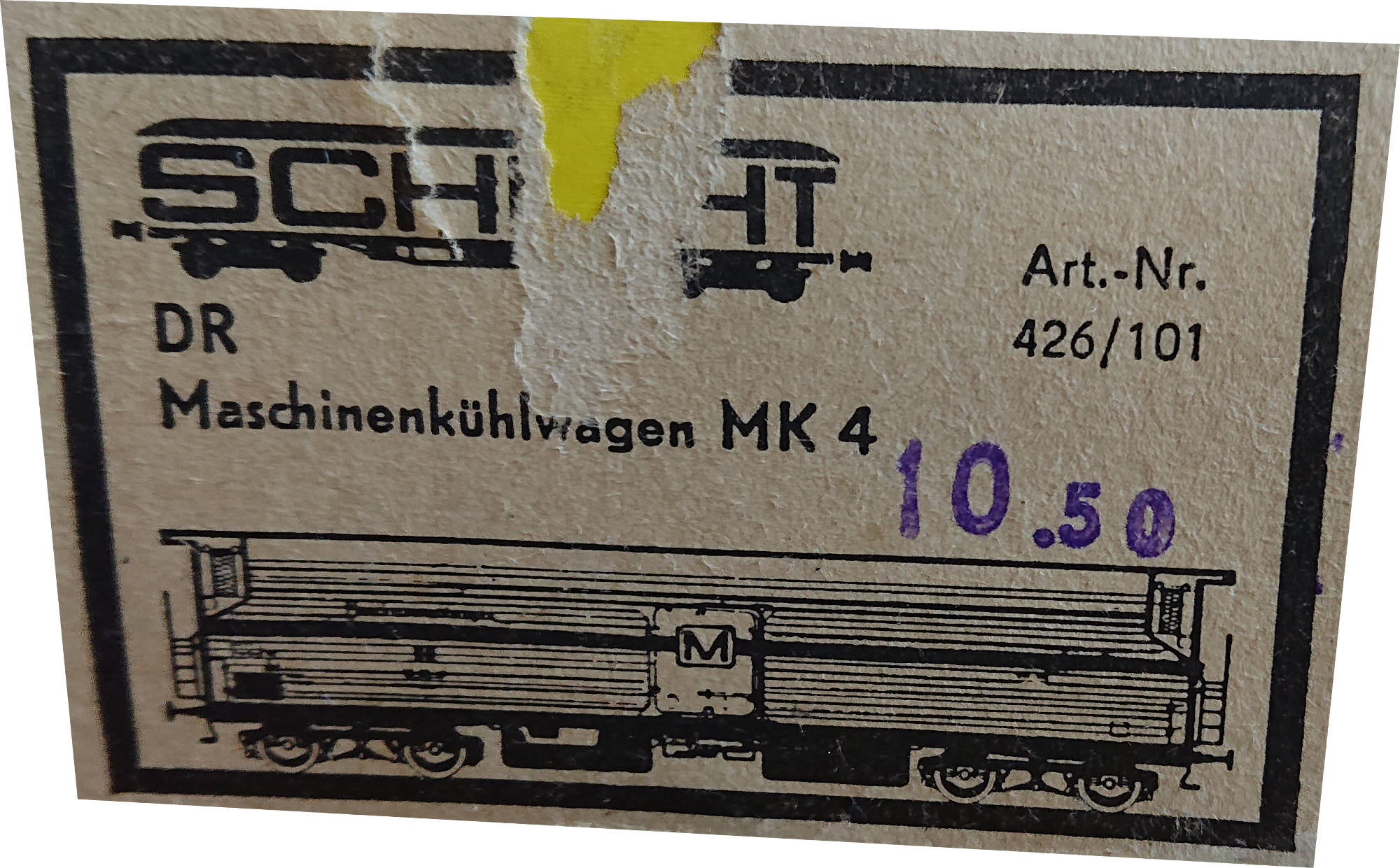 SCHICHT Maschinenkühlwagen M4 4achsig Deutsche Reichsbahn  