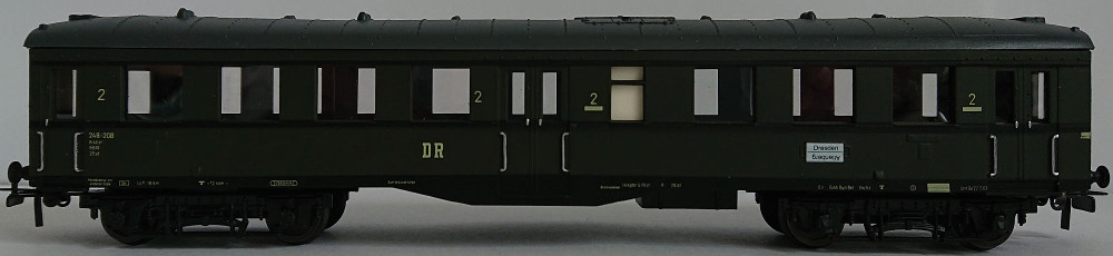 HRUSKA / Permot Mitteleinstiegswagen Müglitztalbahn Deutsche Reichsbahn  