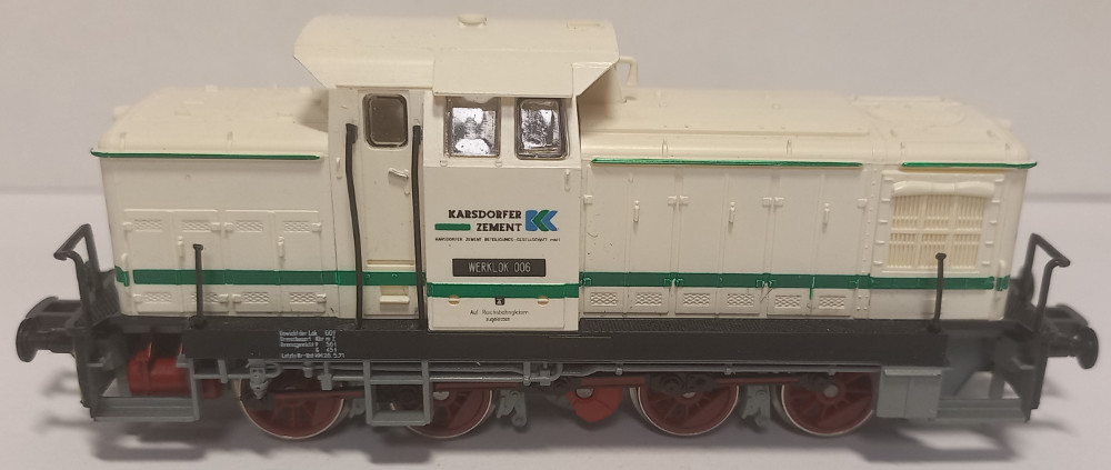 Gützold Werklok 006 Karsdorfer Zement  SAMMLERWERT ca. 80€ - 100€  Baujahr: 1991
