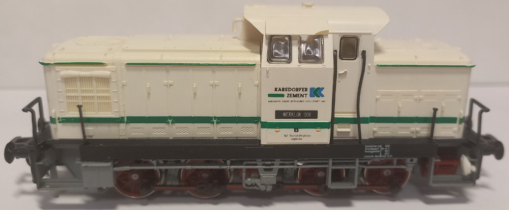 Gützold Werklok 006 Karsdorfer Zement  SAMMLERWERT ca. 80€ - 100€  Baujahr: 1991
