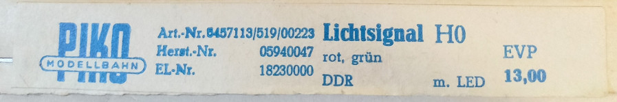 PIKO Tageslichtsignal LED  